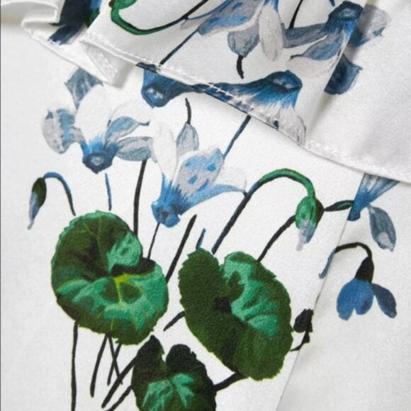 Les Rêveries Silk Floral Picnic Dress - Picture 5 of 9